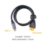 Toolkitrc SC100 Type-C to XT60 Charging Cable Oplaadkabel 55mm Voor M7 M6 M6D Charger